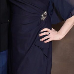 Elegant Navy Blue Dress